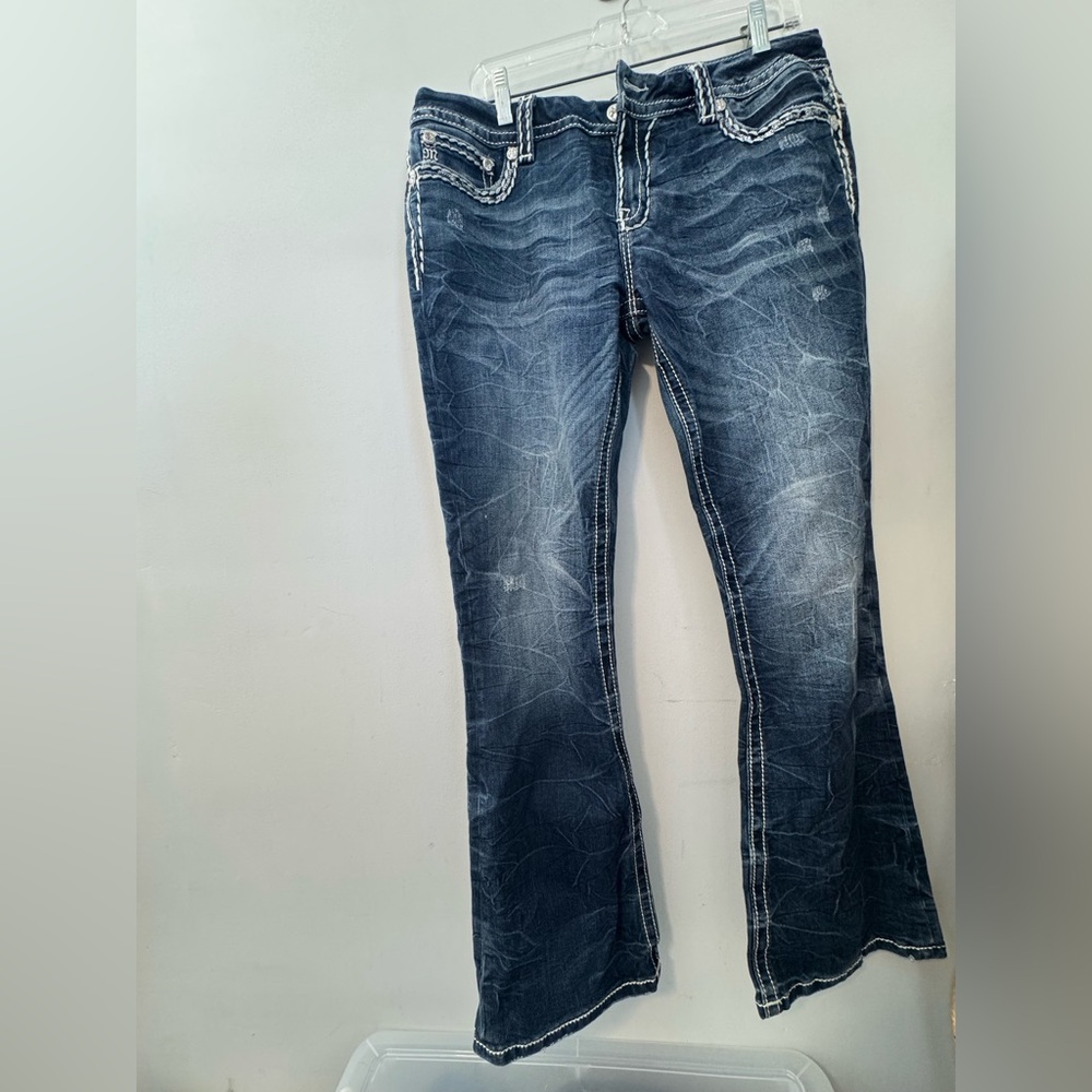 Miss Me Dark Blue Flare Jeans